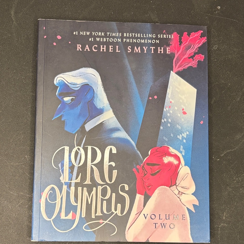 Lore Olympus Volume Two by Rachel Smythe - Blue & Pink Graphic Novel